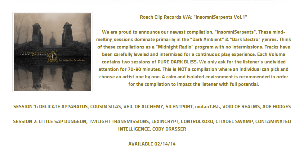 The final, updated post with the correct tracklisting